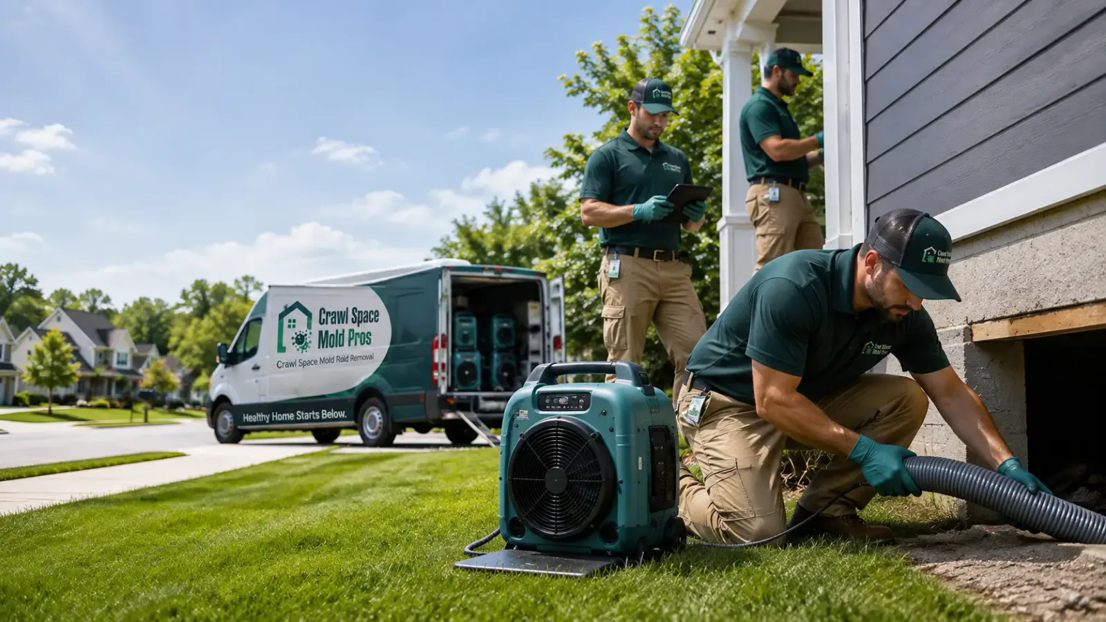 Crawl Space Mold Removal in Caruthers, CA
